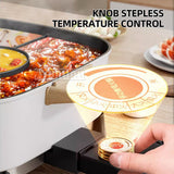 Multifunctional Electric Barbecue Grill Household Hot Pot Cooking hine 6L less Non-stick BBQ