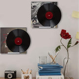 8 Piece Clear Vinyl Record Shelf Wall Mount Acrylic Album Record Holder Display Vinyl Record Shelf Stand
