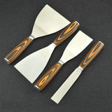 Stainless Steel Putty Knife Paint Tool Plaster Shovel Filling Spatula Wood Handle Cement Shovel Construction Hand Tools