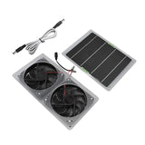100W Solar Panel Exhaust Fan Air Extractor for Office Outdoor Dog Chicken House Greenhouse Waterproof Solars Plate Power Fans