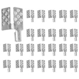 80Pcs Carbon Thermal Connector, Warm Copper Plated Sier Clip Accessories, Floor Heating Film Clamp