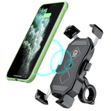 Waterproof Universal Adjustable Stainless Steel Motorcycle Phone Mount Holder Handlebar Rear-View Mirror Mounted 360 Rotation