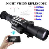 Digital Night Vision Hunting Riflescope Infrared Night Vision Monocular Aiming Sight Scope Built-in Ranging Mount-on Weapon