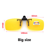 2PCS On Sunglasses Polarized Clip Up Clip-On Glasses Night Vision for Driving Fishing Cycling Walking