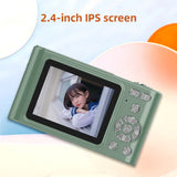 4K Camcorder 48MP Video Camera 2.4" Screen 16X Digital Zoom Anti-shake Face Detection Beauty Effect