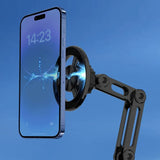 Magsafe Magnetic Car Phone Bracket Metal Car Navigation Holder Foldable Stand for Iphone 14 13 12 11 Pro Max Samsung S23 Xiaomi