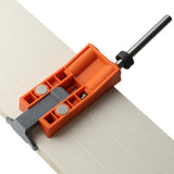 1 PCS 2 Hole Woodworking Angled Hole Drill 2 Hole Woodworking Locator With Drill Hole Bit Guide Tool