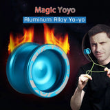 Magic Yoyo V3 Responsive High-speed Aluminum Alloy Yo-yo CNC Lathe with Spinning String for Boys Girls Children Kids Black