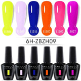 NAILCO 15ml Summer Color Series Gel Set 6pcs Vernis Semi Permanent Nail Polish Kit Hybrid Varnish All For Manicure