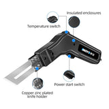 Electric Hot Knife Rope Fabric Cutting Tool Cutter 300W Heat Sealer forSponge Cloth Board Webbing Continuous Working