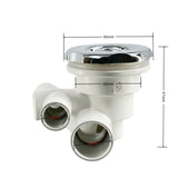 Φ90mm Cover 32mm Water-in ABS Chromed Cap PVC V- Shaped Base Massage Bathtub Bubble Hot Tub Water Jet Nozzle