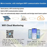 600W 700W 800W 1000W Panel Tie Micro Inverter Input DC 22V-60V Output AC120V/230V Home MPPT Solar On Grid System