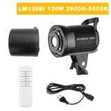 Andoer 135W/60W Bi-color Portable LED Studio Video Dimmable Bowens Mount Continuous Light for Product Portrait Photography