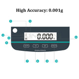Digital Analytical Laboratory Scales Microbalance Electronic Precision Balance Scale Range 200/300/500g Accuracy 0.001g