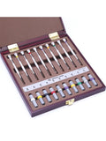 316# Steel Extreme Hardness 10pcs Watch Screwdriver Set in Wooden Case with Spare Tip