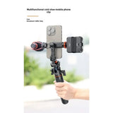 360 Rotate Metal Mount Arca Cold Shoe Phone Holder for Smartphone Tripod Adapter Camera Light