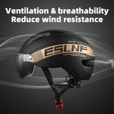 ESLNF Magnetic Windshield Detachable Cycg Breathable Heat-Dissipating Impact-Resistant Safety MTB Bike Helmet
