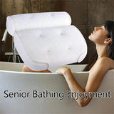 1~5PCS Non-Slip Cushioned Bath Tub Spa Bathtub Head Rest Pillow With Suction Cups For Neck Back Bathroom