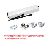 2 Remote controls Automatic system swing gate opener closer operator motor for home Office Supermarket door