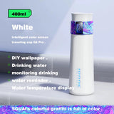 Arrival portable thermos 316 stainless steel vacume drinkware app smart water bottle with TFT temperature display couple cups