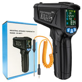Digital Infrared Non-contact Pyrometer Laser Dual Switching Temperature Meter Industrial Thermometer