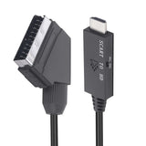 Portable Scart To HD-Compatible Converter Video Audio Adapter for HDTV DVD TV