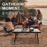 Aluminum Alloy Folding IGT Table with Adjustable Height and Carrying Bag - For Outdoor Camping, Picnic, Beach