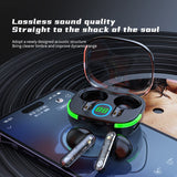 LY-80B Wireless Bluetooth Earphones Headphones Outdoor Sports Headset With Charging Bin Display Touch Control Earbuds for Music