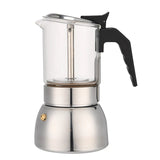 Stainless Steel Pot Caffe hine Glass Espresso Makers Latte Percolator Stove Top Moka Coffee Maker 200/300/450ML