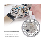 NH35/NH35A Day Date Set High Accuracy Automatic Mechanical Watch Movement+Steel Stem+Week Dial+Calendar Dial+Check Rod