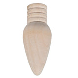 Wooden Light Bulb Unfinished Wood Ornaments For Crafts And Christmas Trees Supply, 2 Inch High