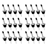 Aoresac 24 Packs Alcohol Stainless Steal Liquor Bottle Dispensers Speed Pourers for Spirits Bottles