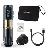 Ambition Mars Professional Wireless Tattoo Machine Pen Adjustable Stroke2.0-4.0mm Cartridge 1800mAh Coreless Motor Tattoo Artist