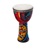 8-inch African PVC Body Goatskin Surface Lightweight Hand Clapping Percussion Instrument Bongo Drum