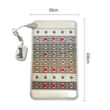 Heating Stone Massage Cushion - Far Infrared Photon Therapy, Gemstone, Negative Ion, Pulse Electromagnetic Field Pad.
