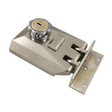 Outdoor Sliding Door Steel Gate Lock Strength Wheel Hook Warehouse Iron Door Lock Automatic Latch Exterior Double Open Sliding