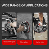 8-inch Electric Vacuum Suction Cup with Pressure Gauge - 220KG Bearing Capacity for Glass and Tile Lifting