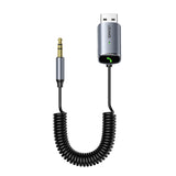 Aux Bluetooth Adapter Dongle Cable For Car Speaker 3.5mm Jack Wireless 5.0 Audio Music Receiver With HD Hands-free