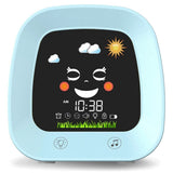 Kids Alarm for Kids, Children's Trainer Clock with 4 Color Toddler Night Light, Sleep Sound hine, Blue