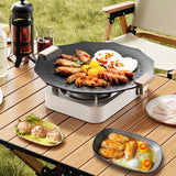 TOMSHOO Titanium Serving Platter Lightweight Camping Baking BBQ Plate Tray for Salad Pasta Snac Cookies