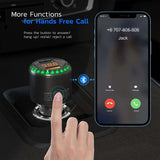 QC3.0 Car Audio MP3 Player Wireless Bluetooth 5.0 FM Transmitter Dual USB Fast Charger Handsfree Car Kit U Disk Music Play