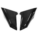 Motorcycle Frame Side Panel Covers 3K Carbon Fiber Weather Resistant Intake Pipe Protective Guard for Motorbike Refitting