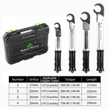 ST-02L Ratchet Torque Tools Set High Precision Open End Wrench Combination Apark Plug Air Conditioning Repair Tool
