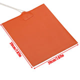 300W Pan Sump Heater 220V Universal Silicone Pad Engine Oil Tank Heating Plate Wear Biological