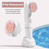 Facial Brush Waterproof Electric Face Cleansing Device for Deep Cleaning Blackhead Removal Pore Cleaner