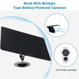 10W 5V Solar Panels Portable Micro-USB Solar Charger Power Bank 360° Adjustable Security Camera Power Supply