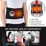 Electric Heating Massage Belt Decompression Lumbar Back Waist Massager Support Vibration Physiotherapy Spine Protect Pain Relief
