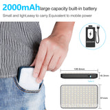 3 Colors Cold Warm Mini Pocket Soft Fill Light Led Video Lamp Camera Light for Mobile Phone Camera Shooting Meeting 2500-8000 K