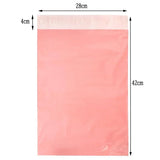 100Pcs/Lot Pink Translucent Courier Packing Thicken Storage Bag Waterproof Bags PE Material Envelope Mailer Postal Maig