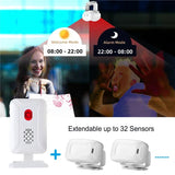 36 Ringtones Shop Store Welcome Chime Wireless Home Security Infrared PIR Motion Sensor Detector Alarm Bell Entry Alert System